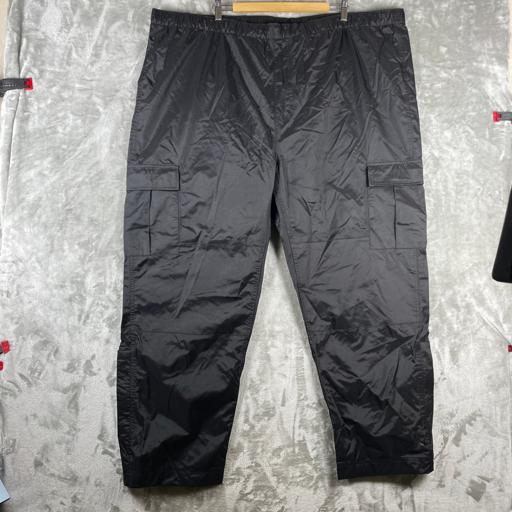 Carhartt Rain Pants Mens 3XL Black Cargo Waterproof Storm Defender 100366